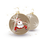 Weihnachtskarten-Dekore