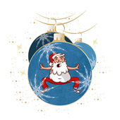 Weihnachtskarten-Dekore