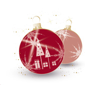 Weihnachtskarten-Dekore