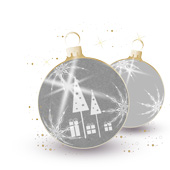 Weihnachtskarten-Dekore