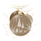 Weihnachtskarten-Dekore