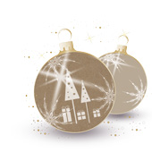 Weihnachtskarten-Dekore