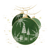 Weihnachtskarten-Dekore