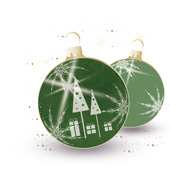 Weihnachtskarten-Dekore