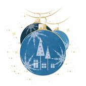 Weihnachtskarten-Dekore