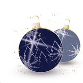 Weihnachtskarten-Dekore