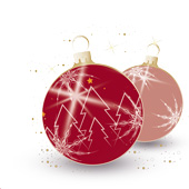 Weihnachtskarten-Dekore