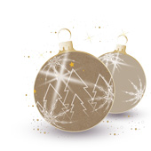 Weihnachtskarten-Dekore