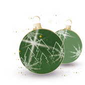 Weihnachtskarten-Dekore