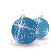 Weihnachtskarten-Dekore