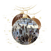 Weihnachtskarten-Dekore