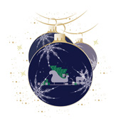 Weihnachtskarten-Dekore