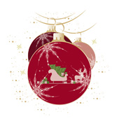 Weihnachtskarten-Dekore