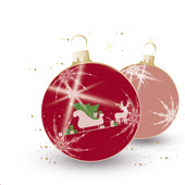 Weihnachtskarten-Dekore