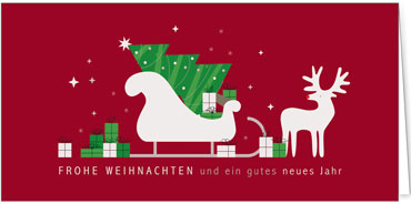 2025 für Firmen | Kategorie Rote Impressionen | Motiv: Stolzer Rudolph - Artikel Nummer 1136-805