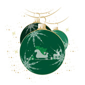 Weihnachtskarten-Dekore