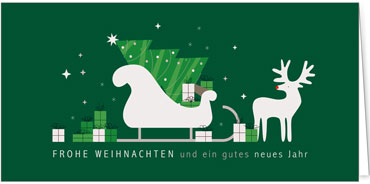 2025 für Firmen | Kategorie Grüne Impressionen | Motiv: Stolzer Rudolph - Artikel Nummer 1136-806