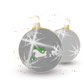 Weihnachtskarten-Dekore