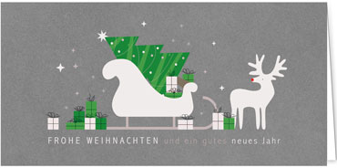 2025 für Firmen | Kategorie - Silber Struktur Optik - | Motiv: Stolzer Rudolph - Artikel Nummer 1136-807