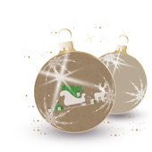 Weihnachtskarten-Dekore