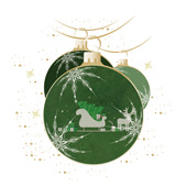 Weihnachtskarten-Dekore