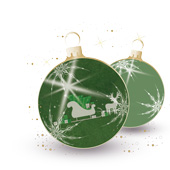 Weihnachtskarten-Dekore