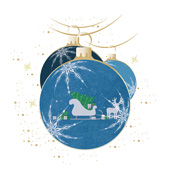 Weihnachtskarten-Dekore