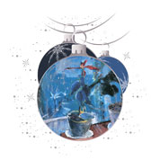 Weihnachtskarten-Dekore