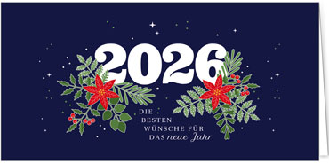 2025 für Firmen | Kategorie Blaue Impressionen | Motiv: Jahresgruß - Artikel Nummer 1137-804