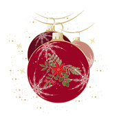 Weihnachtskarten-Dekore