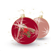 Weihnachtskarten-Dekore