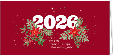 2025 für Firmen | Kategorie Rote Impressionen | Motiv: Jahresgruß - Artikel Nummer 1137-805