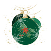 Weihnachtskarten-Dekore