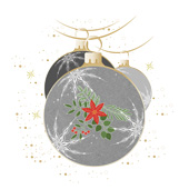 Weihnachtskarten-Dekore