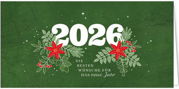 2025 für Firmen | Kategorie - Grüne Struktur Optik - | Motiv: Jahresgruß - Artikel Nummer 1137-809