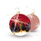 Weihnachtskarten-Dekore