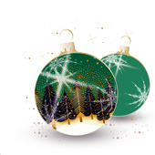 Weihnachtskarten-Dekore