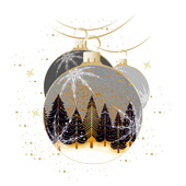 Weihnachtskarten-Dekore