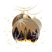 Weihnachtskarten-Dekore