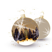 Weihnachtskarten-Dekore