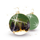 Weihnachtskarten-Dekore