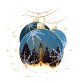 Weihnachtskarten-Dekore