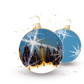 Weihnachtskarten-Dekore