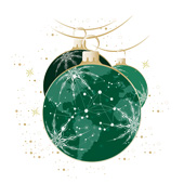 Weihnachtskarten-Dekore