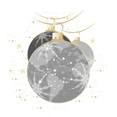 Weihnachtskarten-Dekore