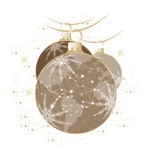 Weihnachtskarten-Dekore