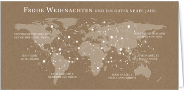 2025 für Firmen | Kategorie - Kraftpapier Optik - | Motiv: Weltwunder - Artikel Nummer 1139-808