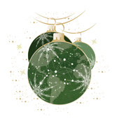 Weihnachtskarten-Dekore