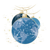 Weihnachtskarten-Dekore