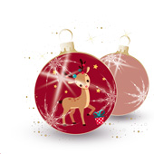 Weihnachtskarten-Dekore